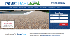 Desktop Screenshot of pavecraft.co.uk