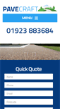 Mobile Screenshot of pavecraft.co.uk