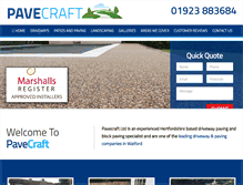 Tablet Screenshot of pavecraft.co.uk